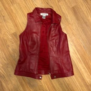 REAL Lamb leather vest by Alfani